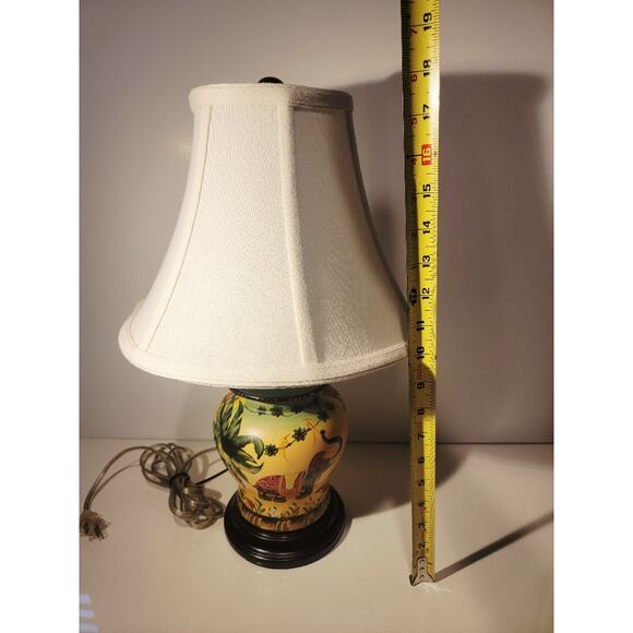 Safari Table Lamp & Shade Upscale Kid Room Elephant Jungle Theme Decor Small 18" - Picture 9 of 14
